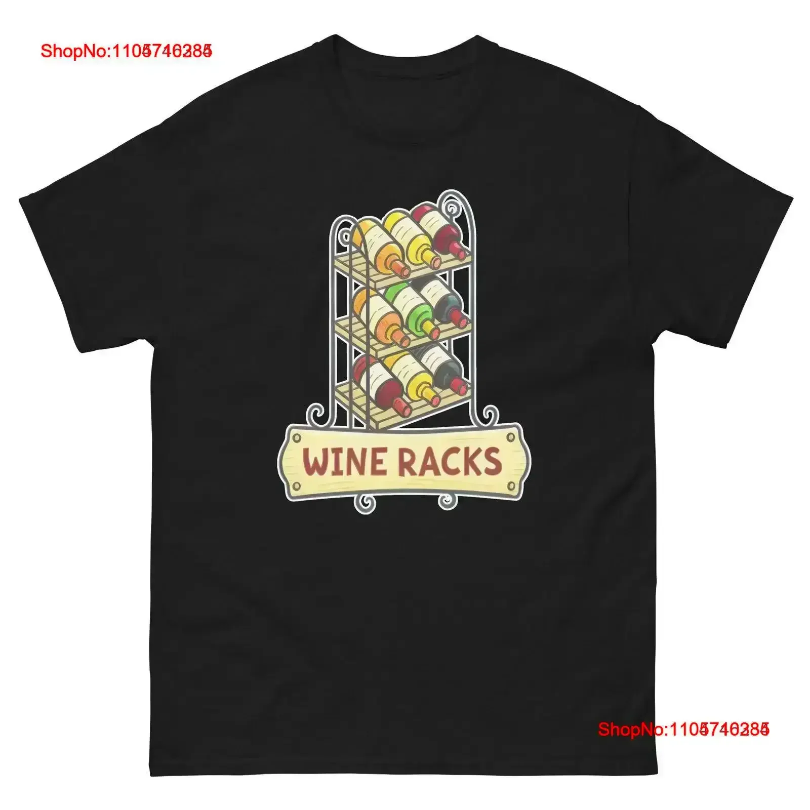Wine Racks Nightclub Bar Nightlife Party T Shirt vintage Washed Breathable homme Top For Everyday Wear designer clothes