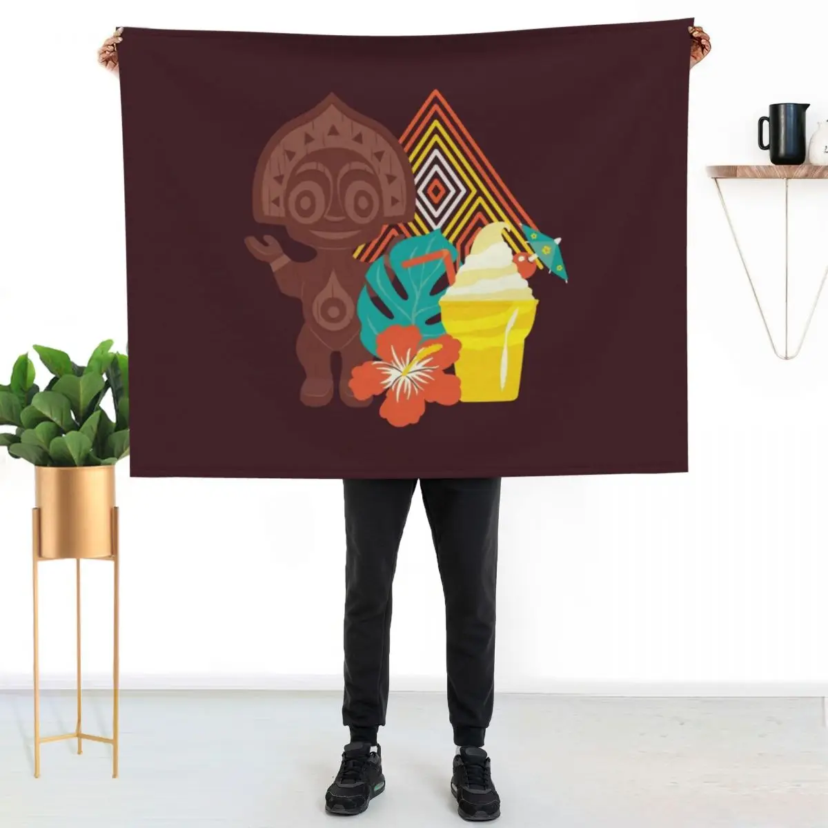 Polynesian Paradise Throw Blanket Blankets For Sofas Nap Loose For Sofa Thin Bed Fashionable Summer Blankets