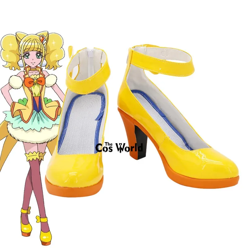 

Pretty Cure Precure Cure Sparkle Аниме Настроить Косплей Туфли на высоком каблуке Сапоги
