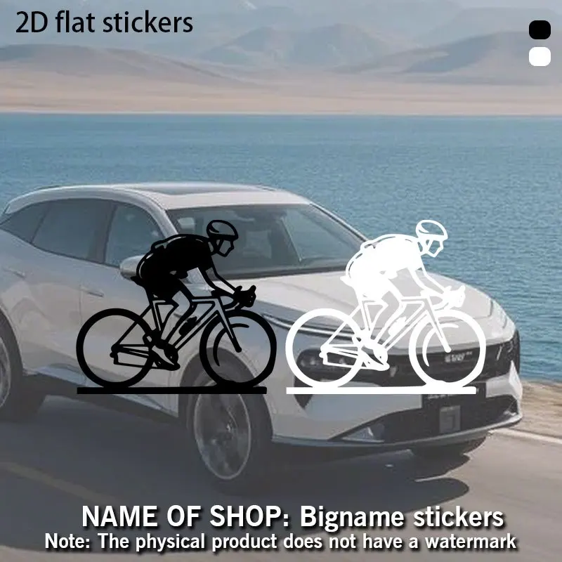 1Pc Cyclist Figure Vinyl Sticker for Car,Motorcycle,Window,Wall,Bottle,PC,Scratch Cover Decor