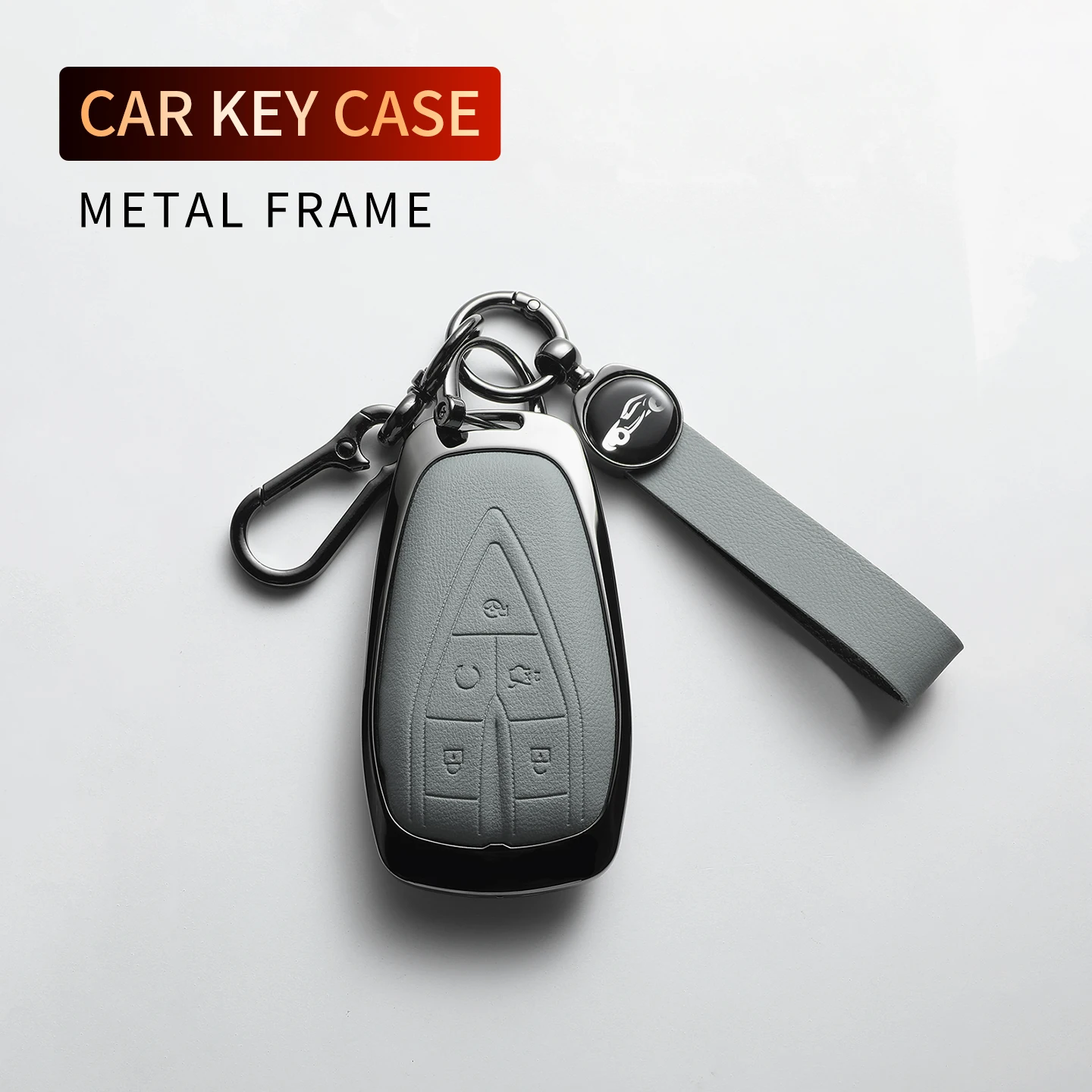Changan CS35PLUS CS55PLUS CS75 PLUS Eado UNI-T UNI K Leather Metal Car Key Case Cover Key Protection Shell Decorative Accessorie