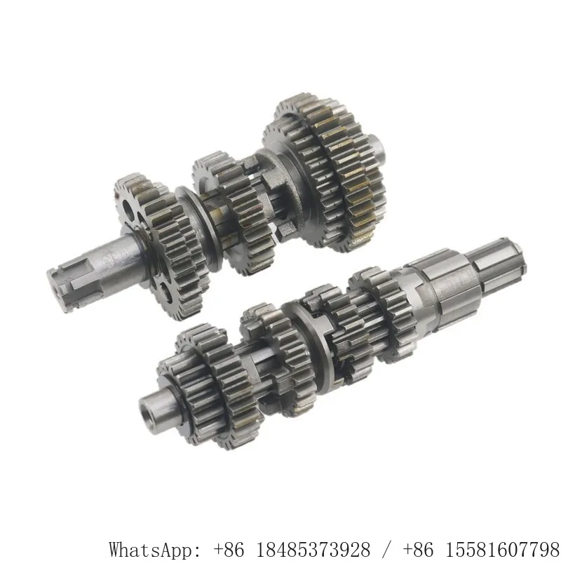 CG125 5 Speed Motorcycle Main & Counter Shaft Assembly Complete Engine Transmission Gear Shaft Repair Spare Accessory