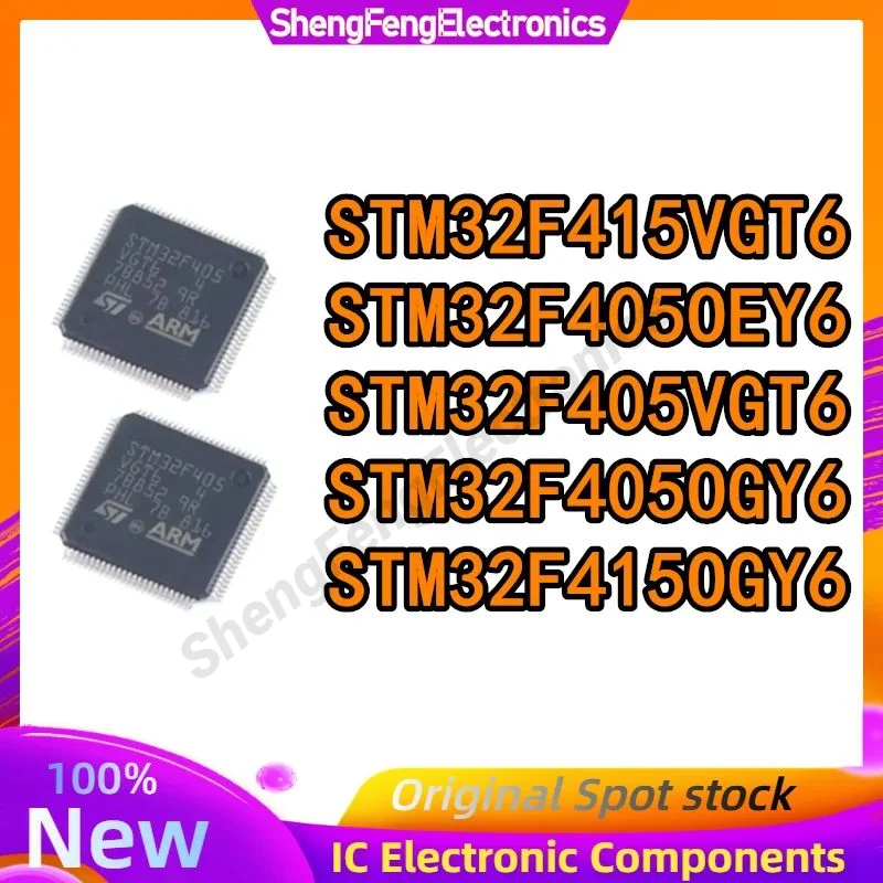 

2PCS STM32F405OEY6 STM32F405OGY6 STM32F415OGY6 STM32F405VGT6 STM32F415VGT6 LCSP90 QFP100 in stock