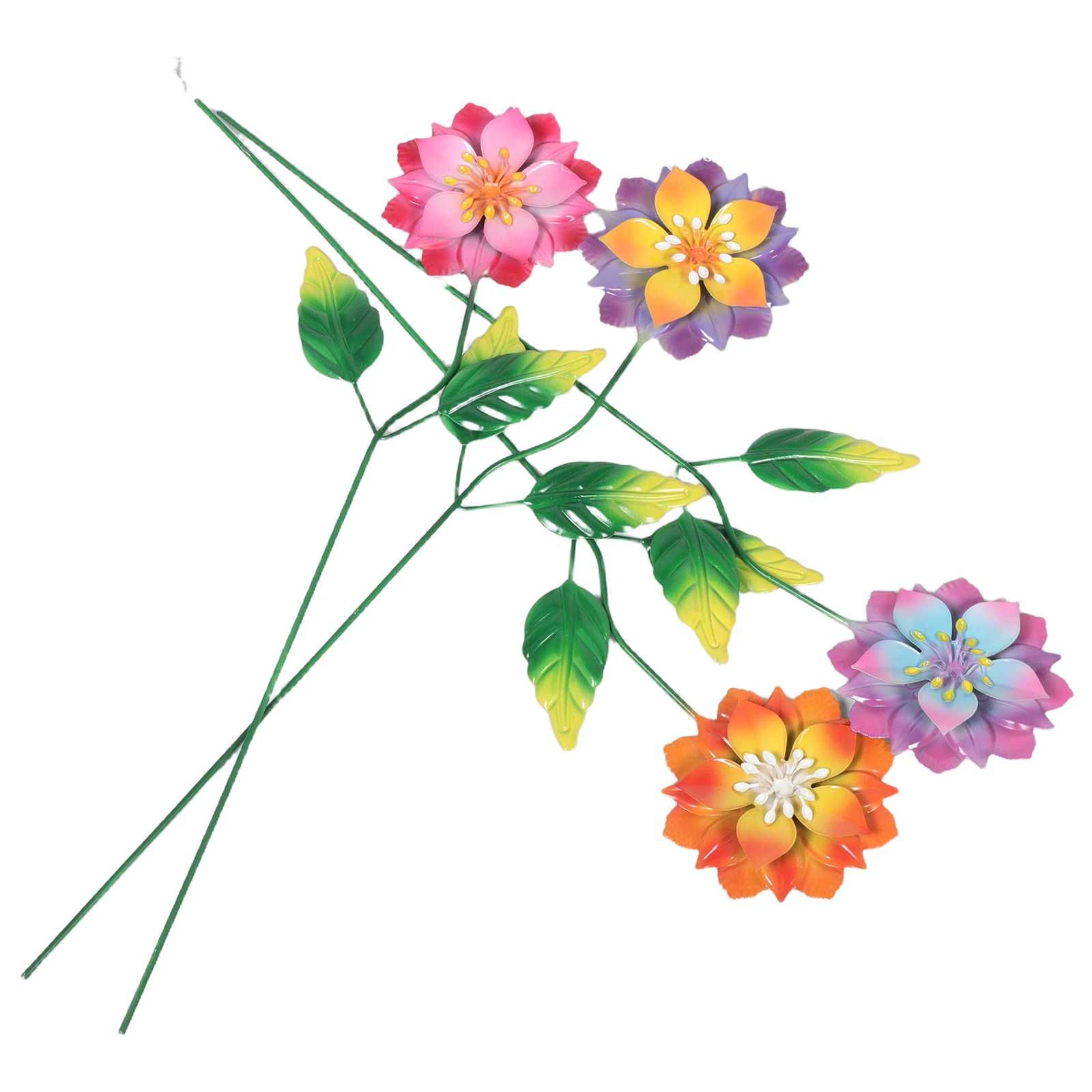 Outdoor Iron Flower Insert Decorative Garden Ornament Arrangement Creative Stake