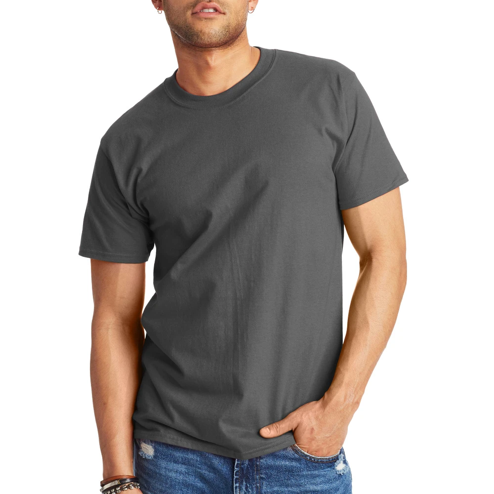 

Hanes Men's Beefy-t T-Shirt, Heavyweight Cotton Tee, 1 or 2 Pack, Big & Tall S - 4XL Quality Unique Graphic Versatile Top