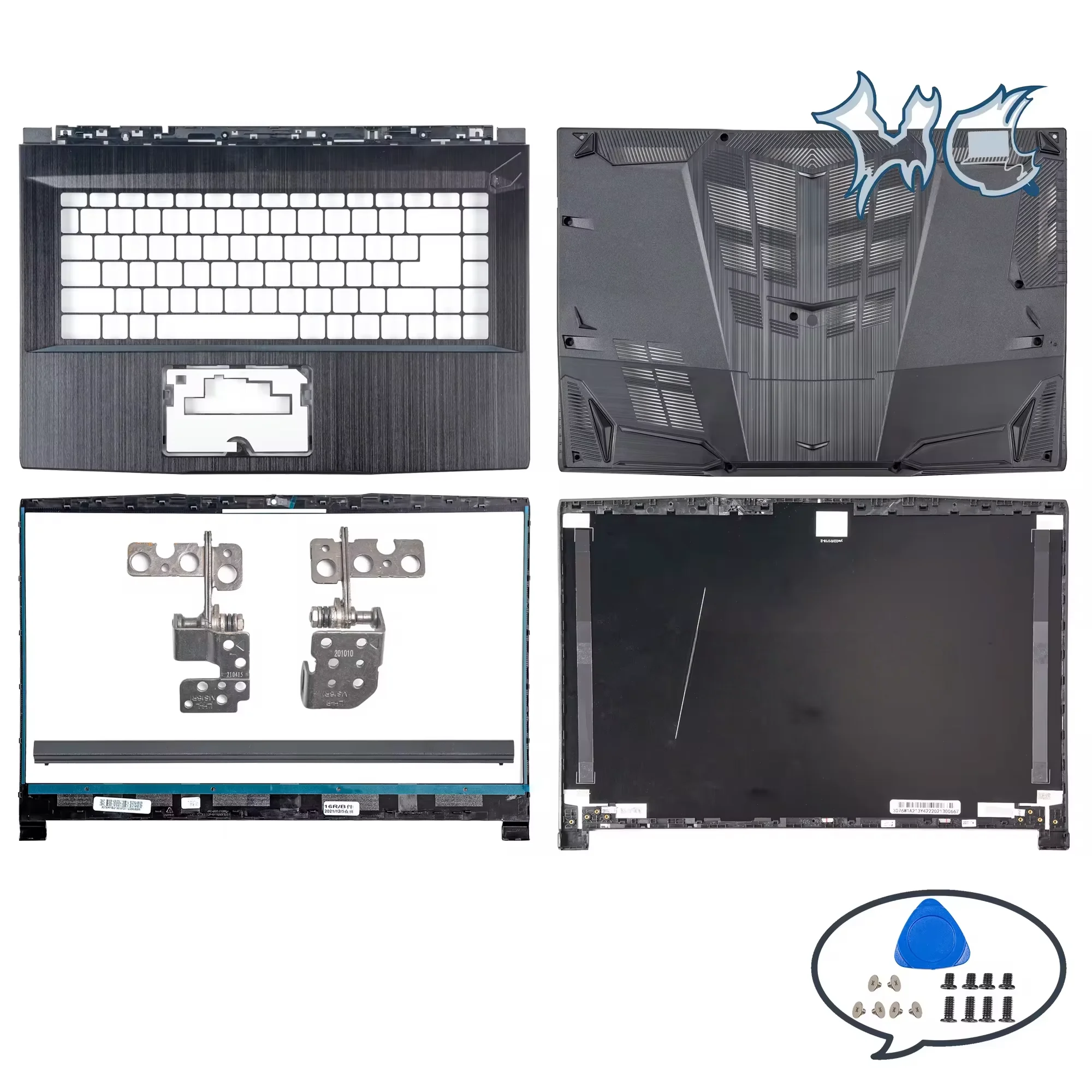 

Металлические детали для GF65 Thin MS-16W1/16W2 MS-16R1 9SE 9SD 10SDR 9SEXR Задняя крышка Безель Упор для рук Нижний корпус Замена