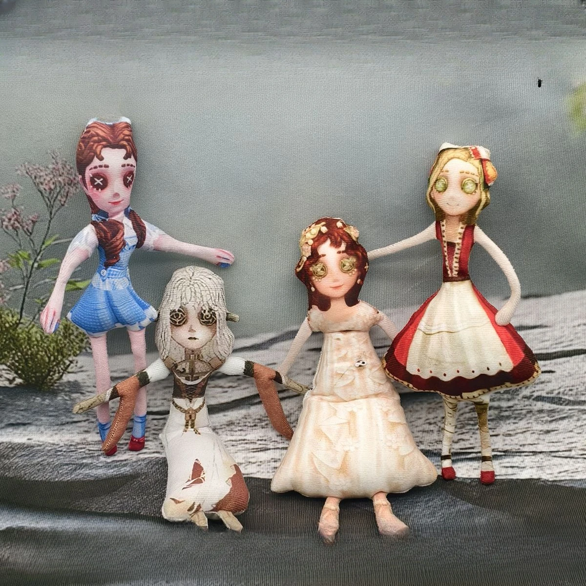 فتاة صغيرة أليس لعبة الهوية الخامس أفخم 11 بوصة دمى تأثيري الجسم سلك الهيكل العظمي عمل محشوة الدمى اكسسوارات حلية