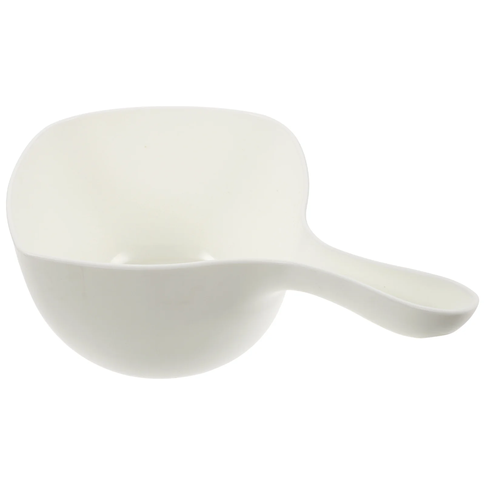 

Plastic Water Ladle Bath Dipper Clear Short Handle Foldable Reusable Kitchen Garden Shower White Random Easy Clean Portable