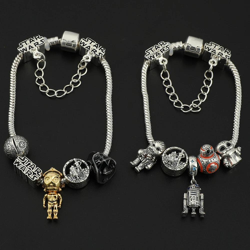 Charming Bracelet Star Wars Enamel Pendant Bracelet Fashion Universal Accessory Gift