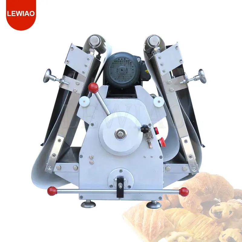 Stainless Steel Dough Sheeter Pastry Crisping Machine Commercial Shortening Croissant Forming Machine