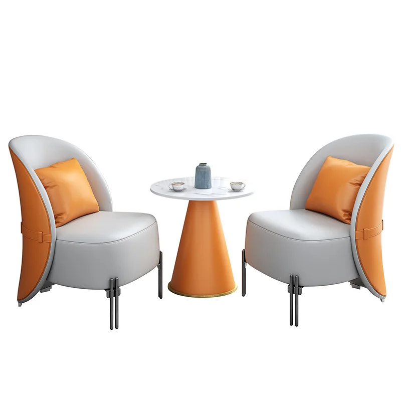 

Business hotel, reception rock slab coffee table, negotiation table and chairs