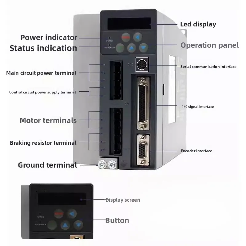 1KW محرك سيرفو سائق SV-DB100-1R0-2-1RCHS100invt وحدة تحكم جديدة