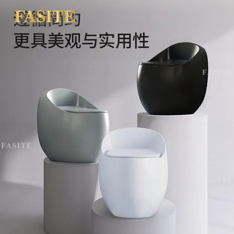 For Household Bathroom Large Diameter Siphon Deodorant Ceramic Flush Toilet Suitable for Small Apartment Ordinary Design