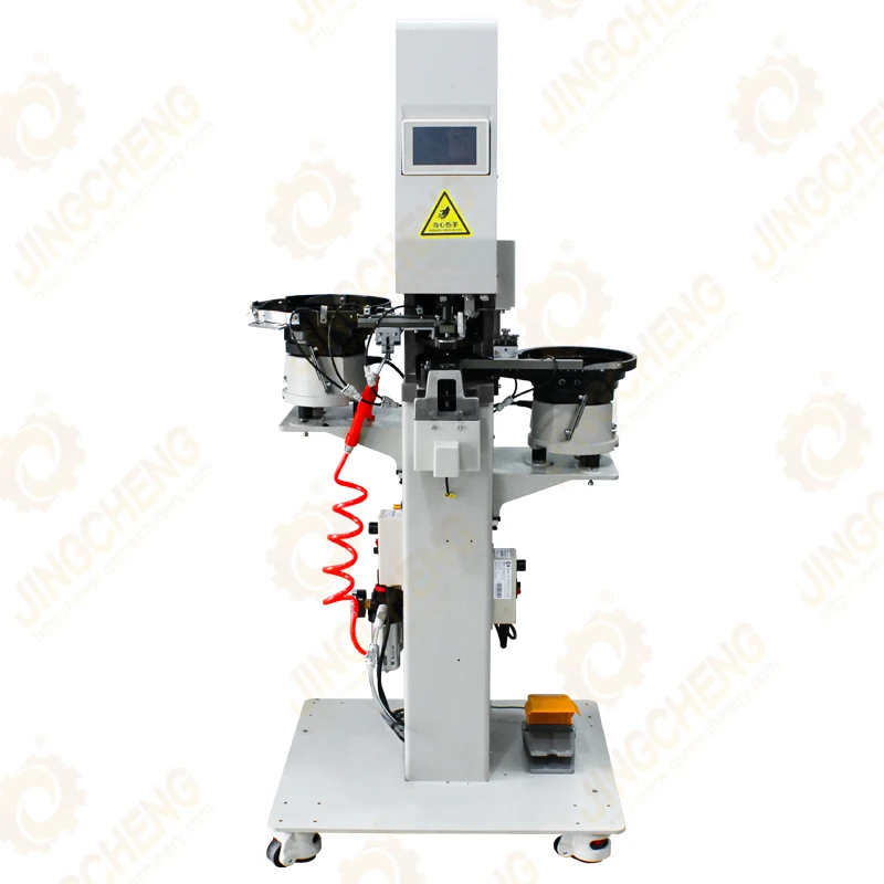 Multi size snap button machine with changeable dies