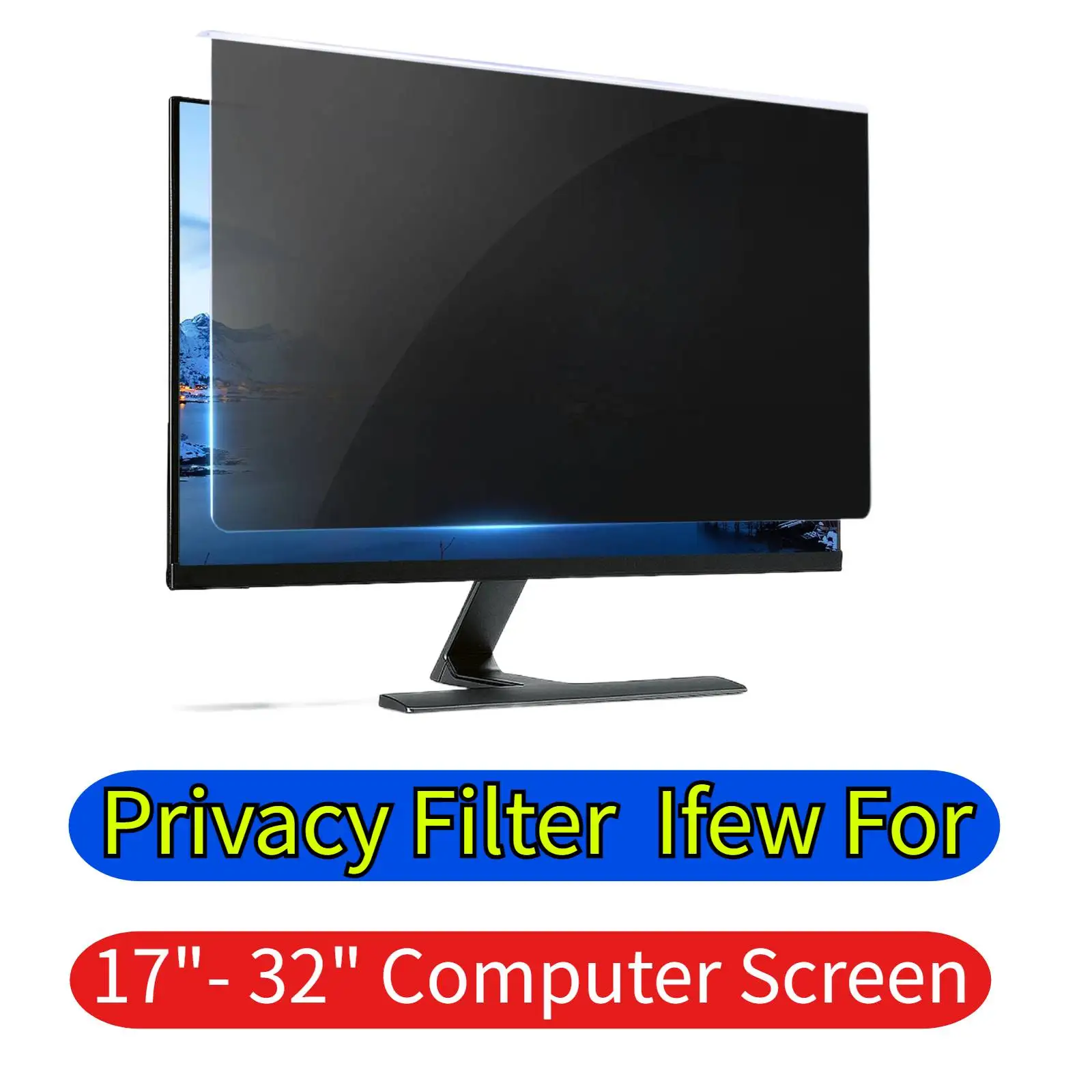 PC Anti Spy Computer Screen Protector Laptop Anti-Spy Filter Anti-Peeping Universal Monitor Protection Guard 15 To 25 Inch Film