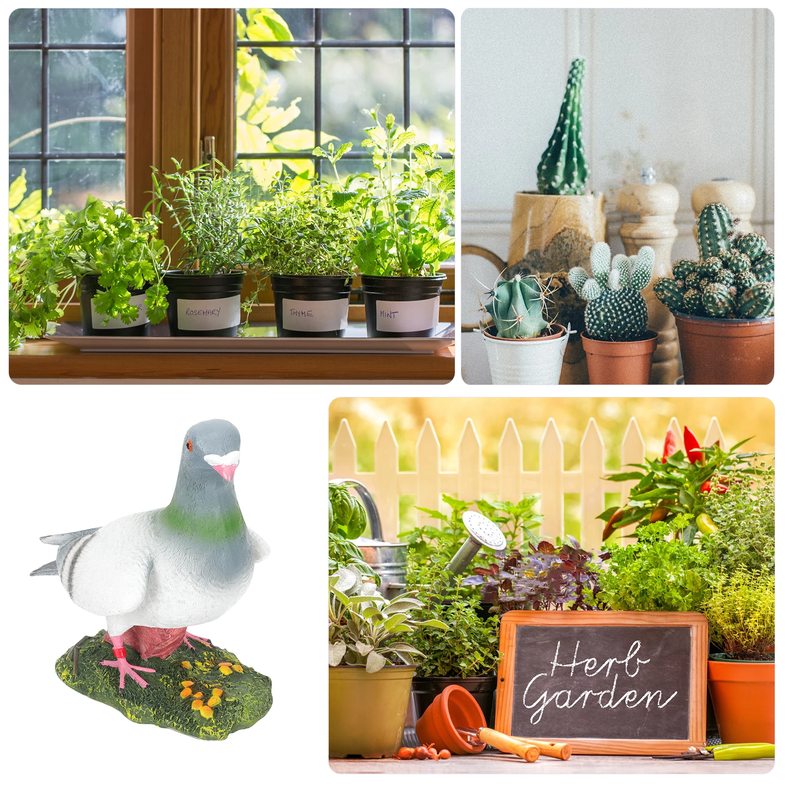 

Realistic Resin Dove Garden Decoration Waterproof Outdoor Yard Ornament Garden Bird Lawn Decorative Accessory