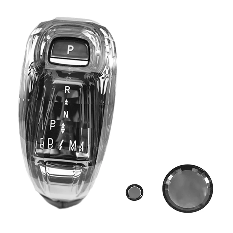 Car Crystal Gear Shift Knob Shift Level Handle Head Multimedia Button Trim Stickers For Cadillac XT4 CT6 XT6 CT5 XT5