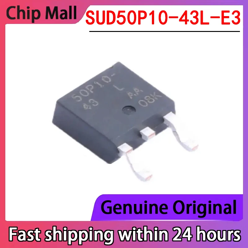 1PCS SUD50P10-43L-E3 50P10-43L TO252 50A100V P Channel Original Imported