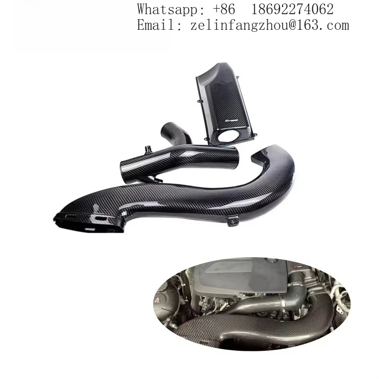 

100% Dry Carbon Fiber Air Intake System For Mercedes Benz C260 C300 M264 2.0T High Performance Engine Auto Parts