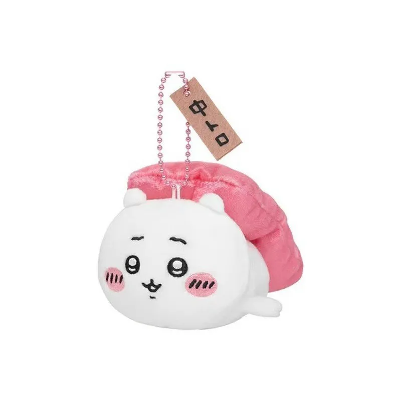 

2025 New Self-deprecating Cute Little Bear Sushi Salmon Caviar Jiikawa Little Bau Sachet Plush Toy Keychain Birthday Gift
