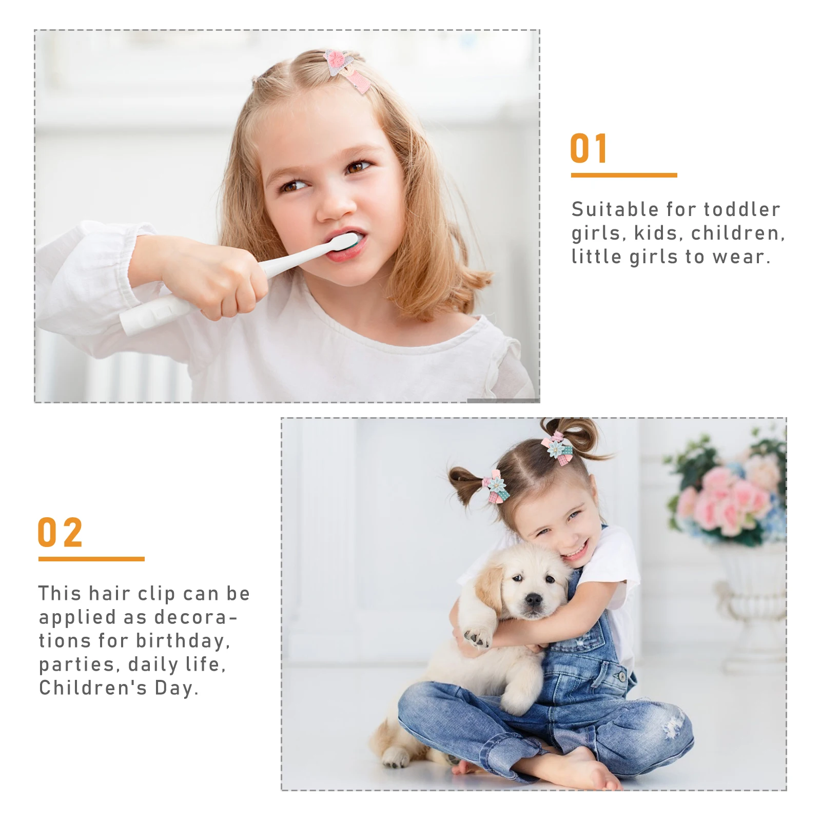 

12 шт., набор модных заколок для волос для маленьких девочек, тонкая работа, удобные легкие детские заколки, декоративные украшения