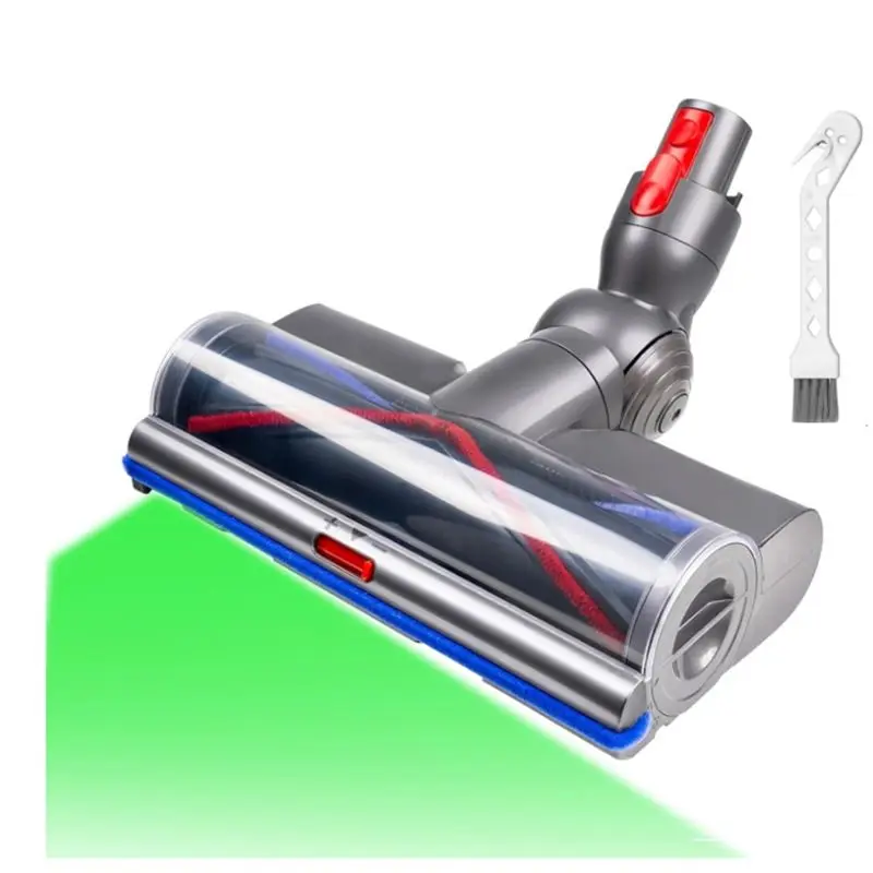 

M02K-LED Green Light Vacuum Cleaner Head For Dyson V7 V8 V10 V11 V15 Cordless Models, Replacement For Carpet& Hardwood Floors