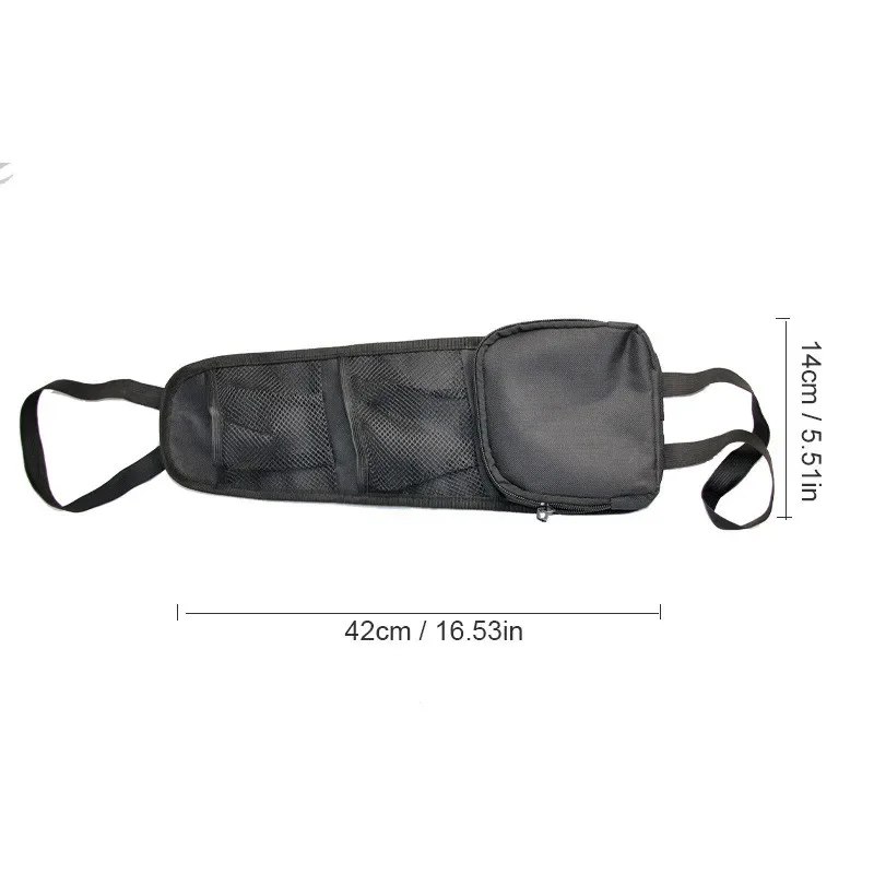 1 Piece Car Seat Back Hanging Bag Oxford Cloth Waterproof Thermal Pressure Resistant Handle Side Storage Bag Vehicle Compression image 3