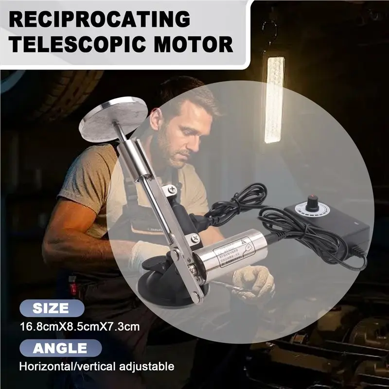 [NEW!A08R】 Reciprocating Telescopic Motor 39Mm Stroke Linear Actuator 12V Reciprocating Mechanism Connector 60Mm Suctioncup US P