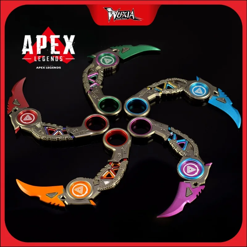 15 cm Apex Raptor Karambit Coltello Modello in metallo Periferiche di gioco Formazione Coltelli da esterno Giocattolo Ornamenti di sicurezza per il regalo di Natale