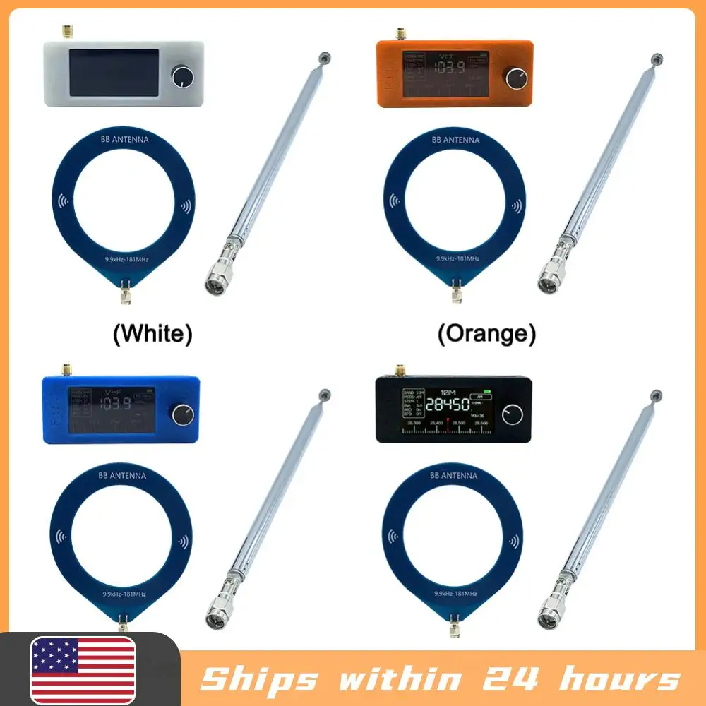 

SI4732 0.5-108mhz Portable Pocket Mini Radio LSB USB AM FM FM/AM Radio 1.9inch IPS Screen All Band Radio Receiver with Antenna