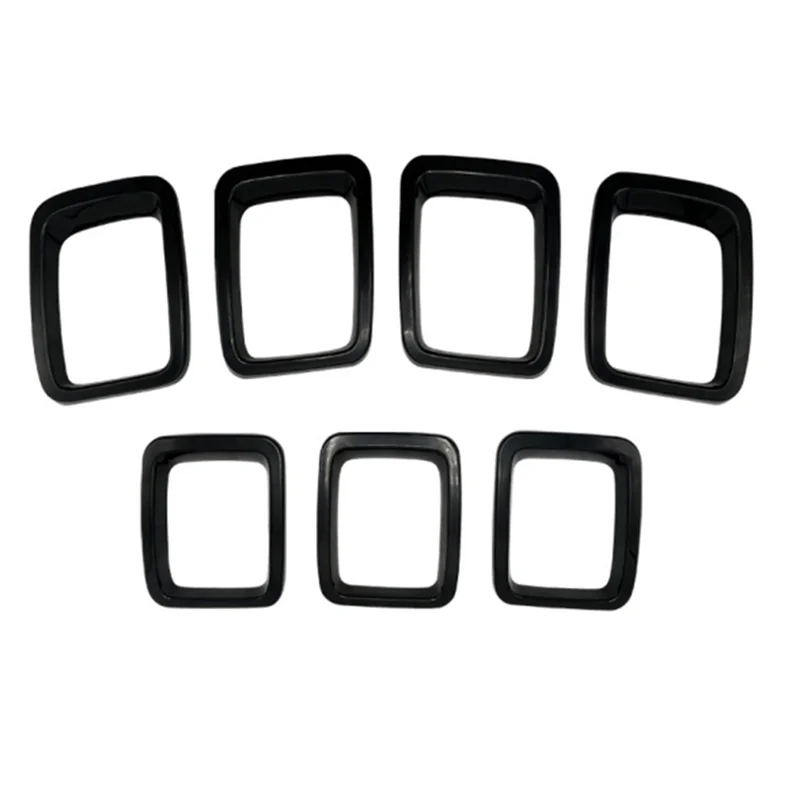 

Car Front Grill Mesh Inserts Rings Covers Trim Inserts Kit For Jeep Compass MP 2017 2018 2019 2020-X59A