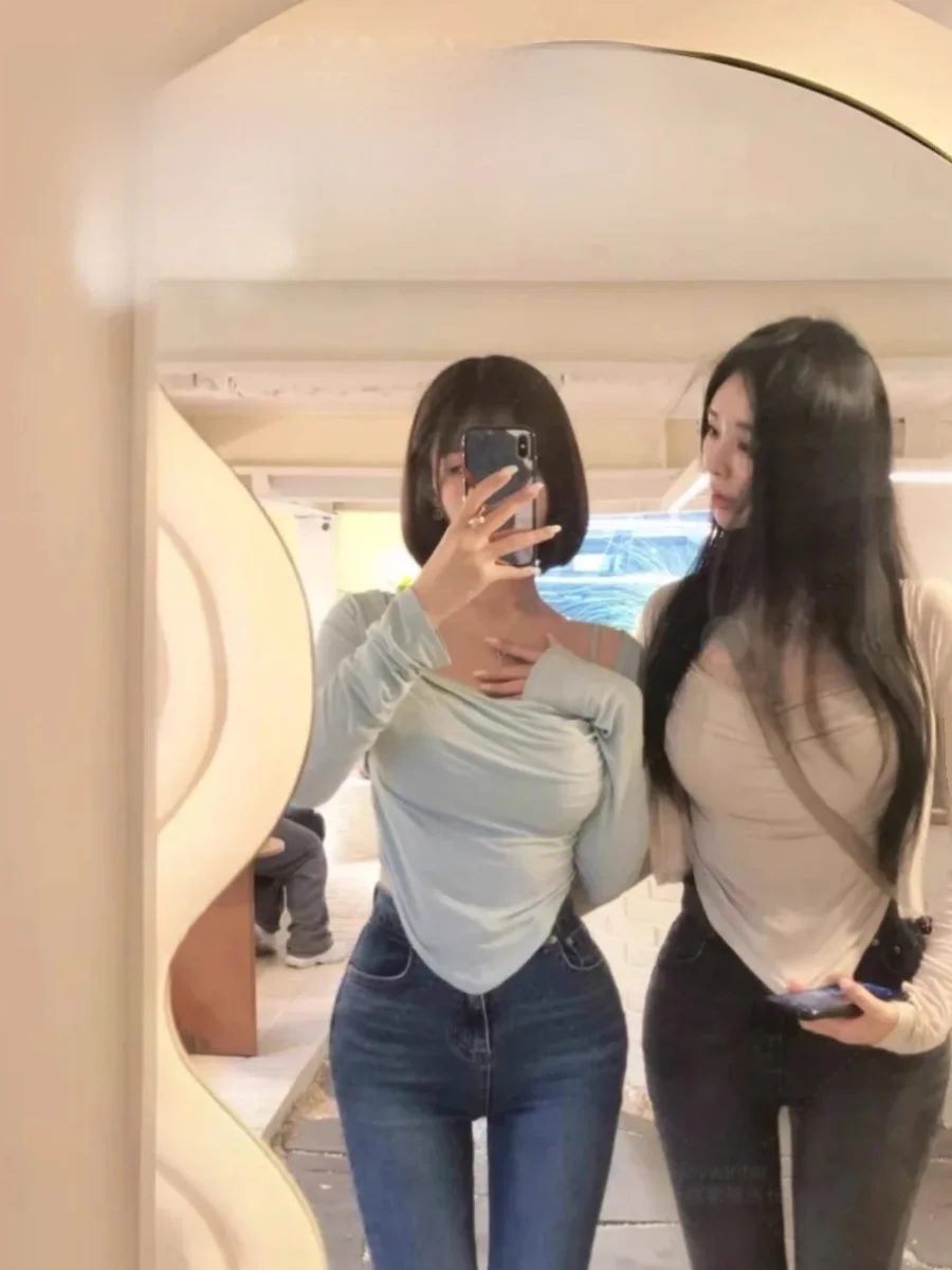 

Джинсы-клеш с высокой талией для женщин, облегающие, эластичные, в стиле кроссбоди, Dongda Gate, стрейчевые, утягивающие, из денима