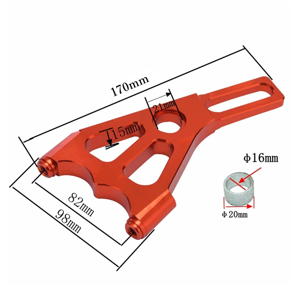 Supporto adattatore staffa pinza freno posteriore moto per disco freno da 220mm/pinza freno radiale 82mm giri/min scooter elettrico Adelin