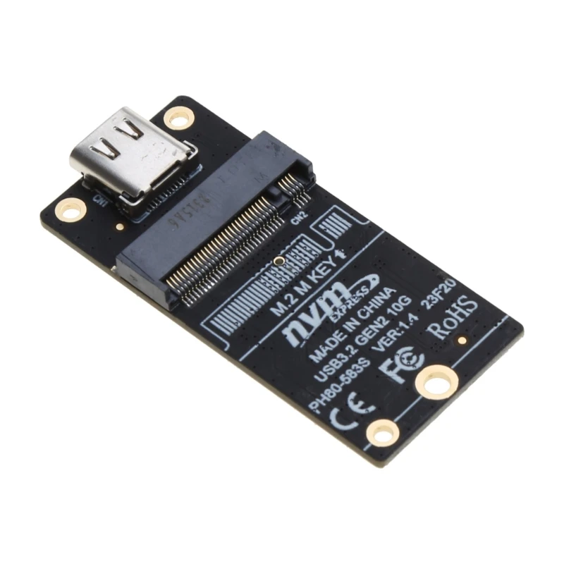 M.2 To Type-C SSD Adapter To USB3.1 1000Mb/-s Adapter For M.2 NVME JMS583 Main Control Adapter Card For 2230 SSD