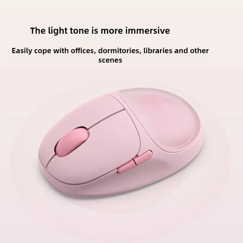 M01 Wireless Bluetooth Mouse 2.4GMINI Office Games Universal Girl Cute Laptop Magnetic Back Cover Color 125Hz ABS 2400DPI