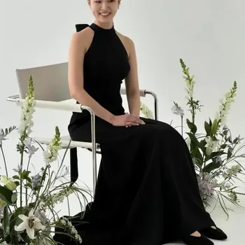 Robe sirène classique avec petit Train, col licou, robes de ...