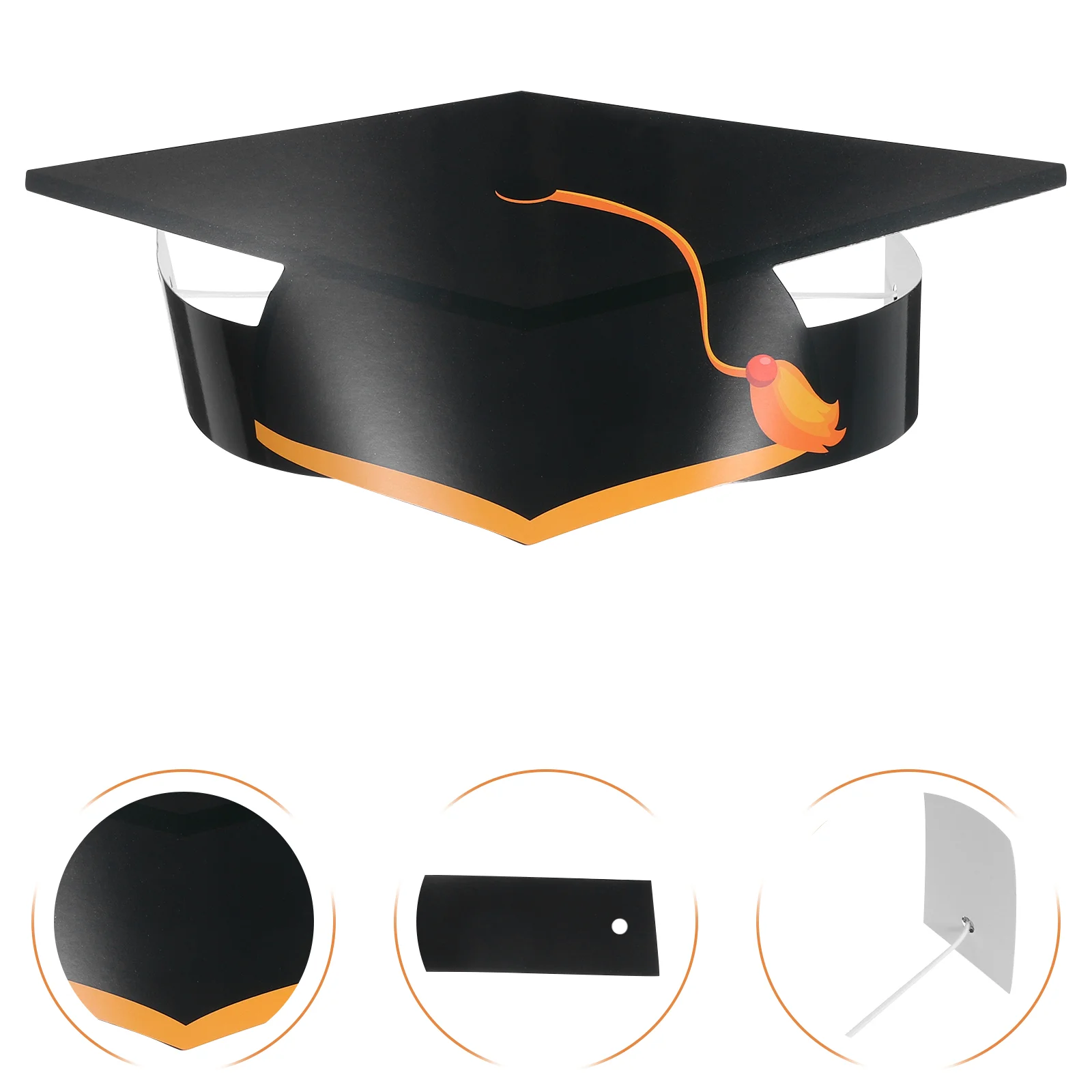 Sticker Doctor Paper Hat Headband Graduation Caps Bulk Child Headbands for Insert