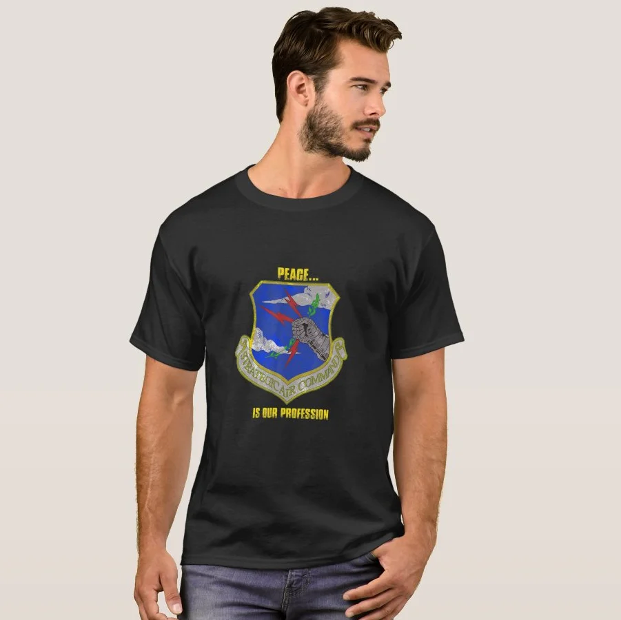 Peace Is Our Profession. Strategic Air Command T Shirt. Short Sleeve 100% Cotton Casual T-shirts Loose Top New Size S-3XL