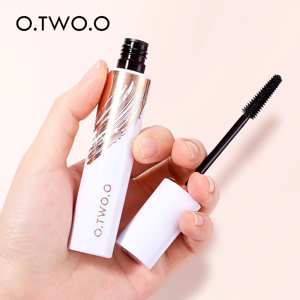 Wholesale O.TWO.O Black Mascara Lengthens Eyelashes Waterproof Long-lasting 4D Silk Fiber Mascara Lashes Extension Makeup