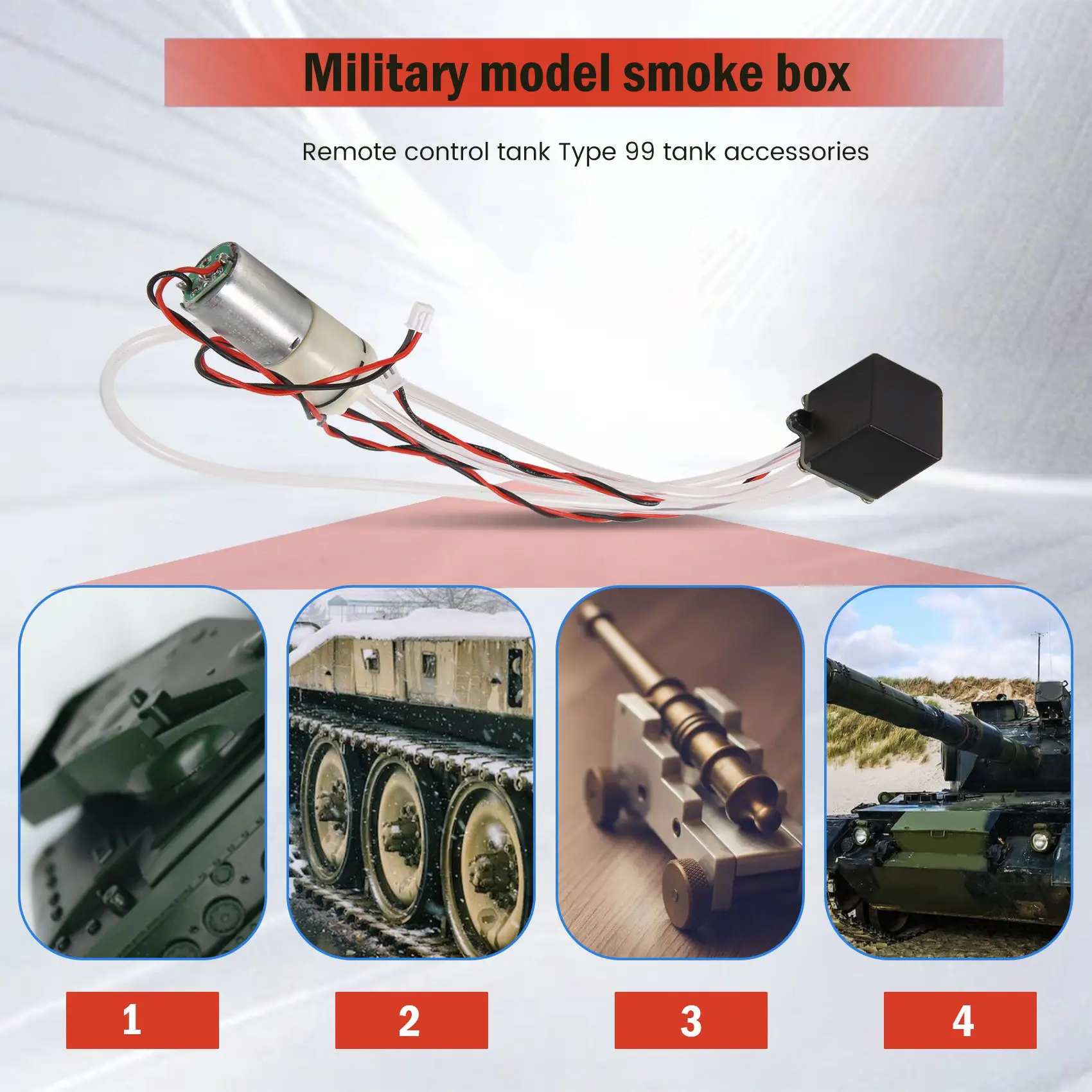 

Металлический двигатель холостого хода двигателя для модели автомобиля 1/16 RC Tank 63HE