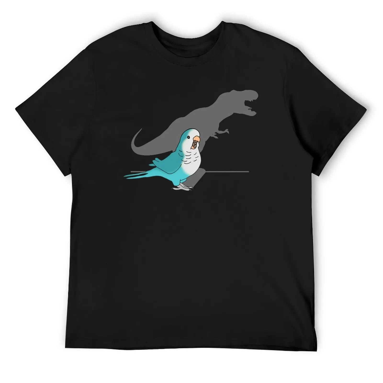 

T-rex blue monk parakeet T-Shirt T-shirts man plus size tops quick-drying tees mens workout shirts