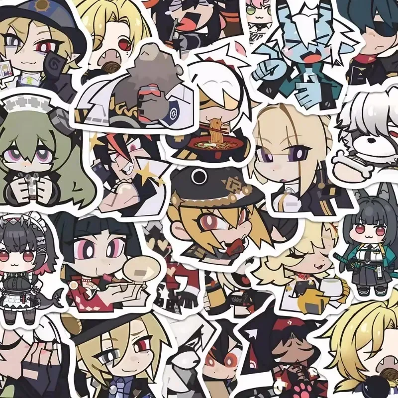 

49 Cute Chibi Asaba Harumasa Stickers from Zenless Zone Zero - Perfect DIY Decor for Skateboards, Laptops, Suitcases & Guitars