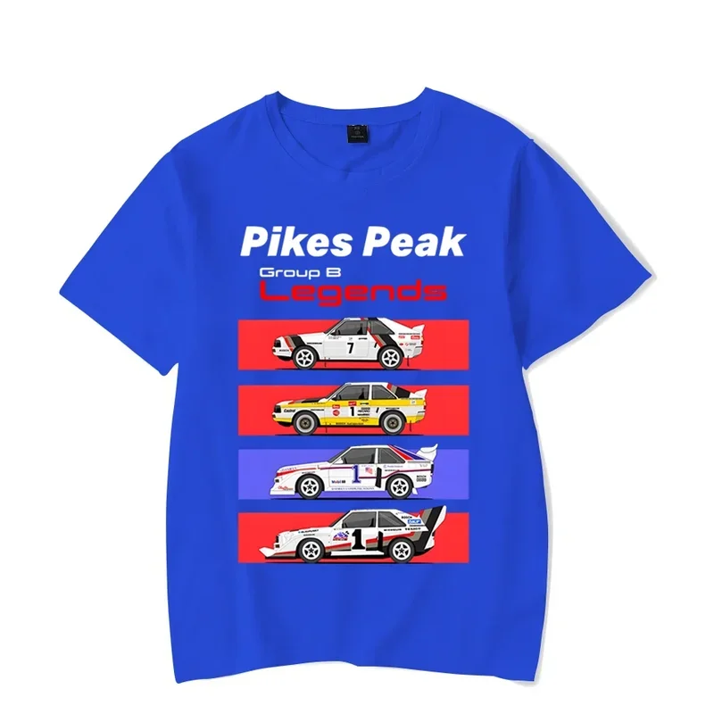 Pikes Peak Group B Legends Rally Cars Camisetas Funny Tee T-Shirts Fashion Summer Men T Shirt Black Tops Tees Hip Hop Streetwear