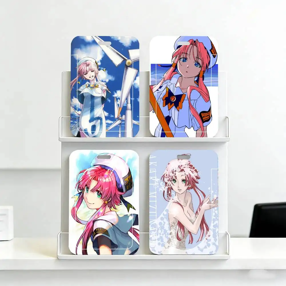 

Akari Mizunashi Anime ARIA Black Lanyard Card Holders Student Meal Cards And Campus Ids School