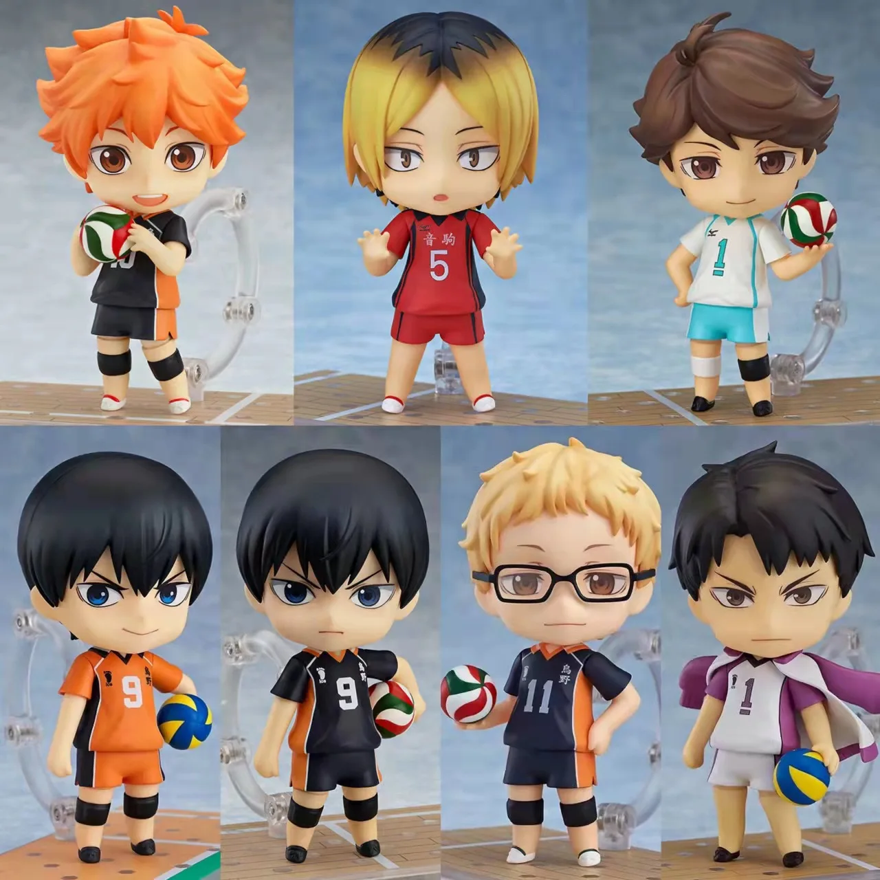 8 tipos Haikyuu Hinata Shoyo 1411 figura de Anime Shoyo Hinata Haikyu figuras de acción niños PVC 605 616 789 563 489 461