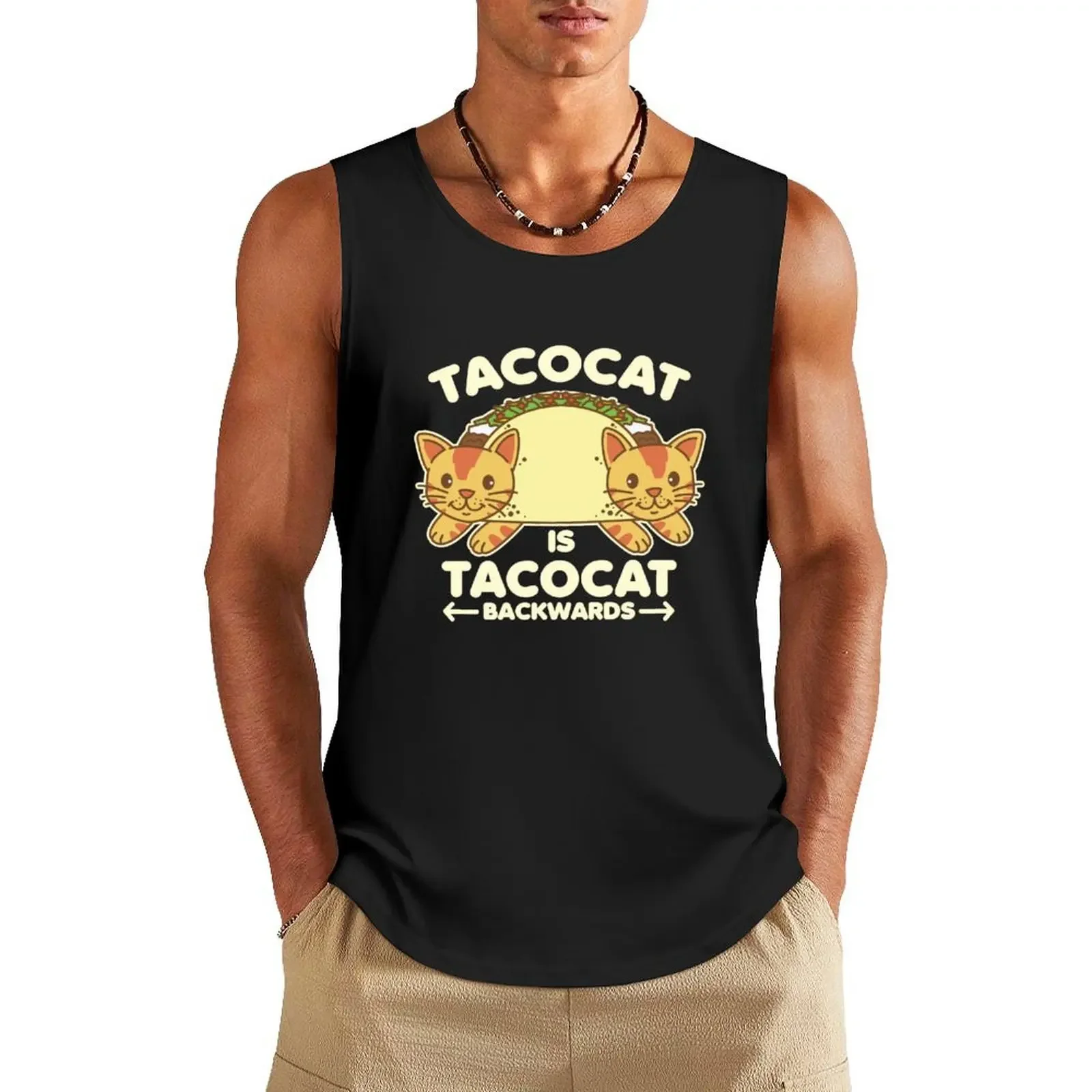 

Tacocat Tank Top sleeveless t-shirts for men t-shirts man gym men Men's cotton t-shirt