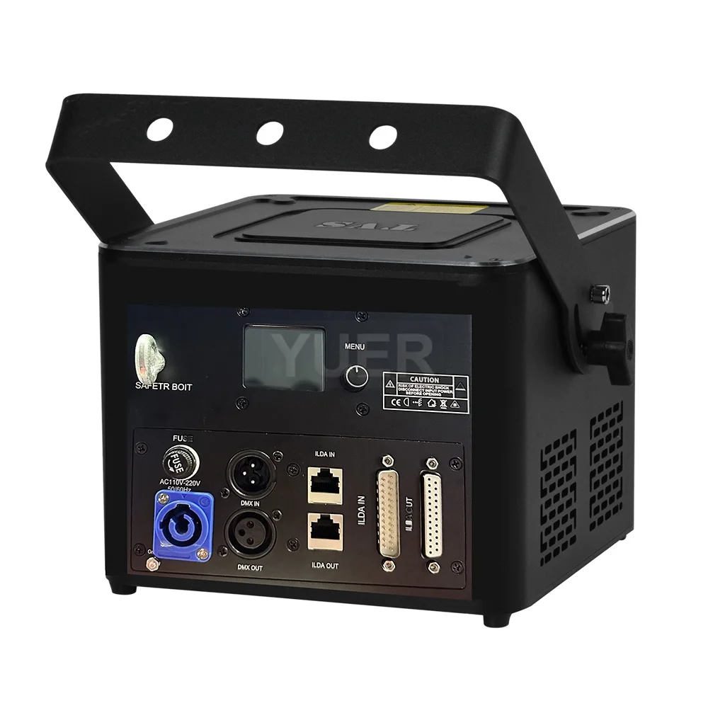 NOWOŚĆ 8W RGB Laser Light Stage Animation Scanner Dj Laser Light With ILDA RJ45 DMX Animation Laser Light Beam Disco for Party Show