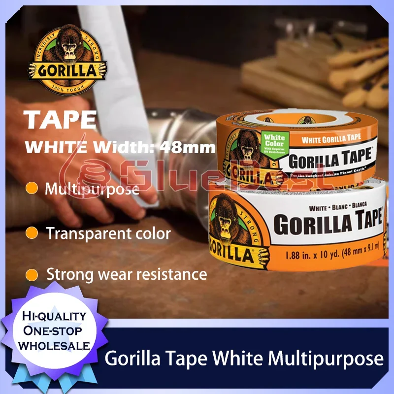 عامل معالجة مقاوم للطقس باللون الأبيض من شريط الغوريلا للمشروعات الداخلية والخارجية، منتج أصلي ذو التصاق قوي