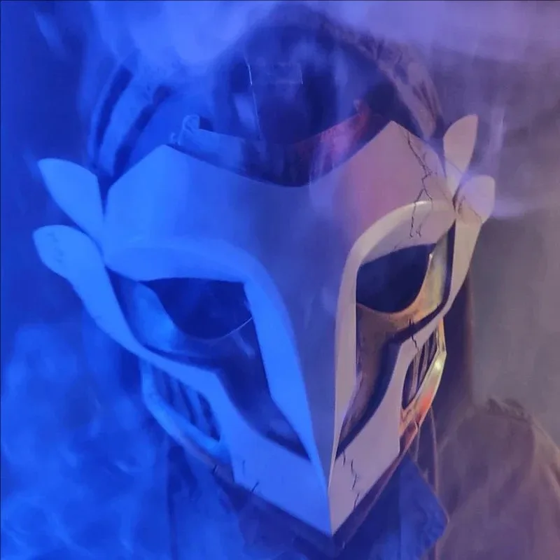 Juego tipo FRP LoL Arcane Ekko Wildfire, casco de Cosplay para adultos, máscara para fiesta de disfraces, máscaras de Carnaval de Halloween, accesorios mj:3