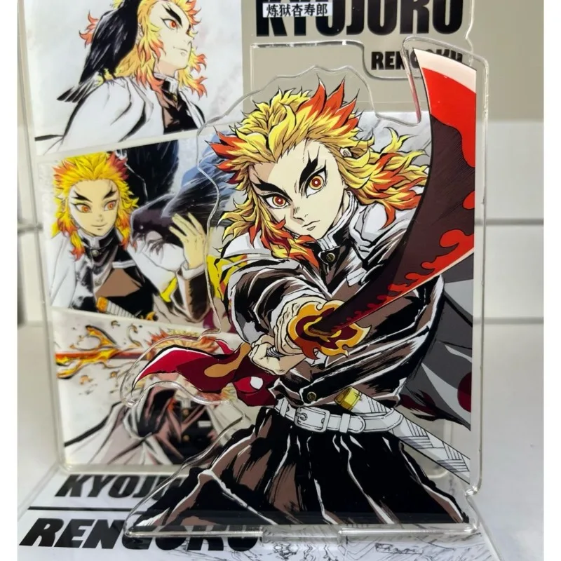 

Demon Slayer Acrylic Ornaments Rengoku Kyoujurou Anime Action Figure Car Desk Decoration Mode DoubleInsert Birthday Gift Toy